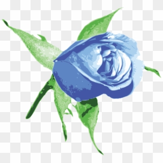Blue Rose Flower Computer Icons - Rose Bud Vector Png Clipart