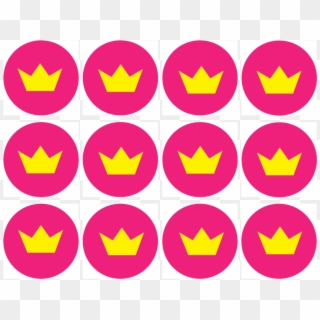 Pink Crown Background - Princess Crown Topper Printable Clipart