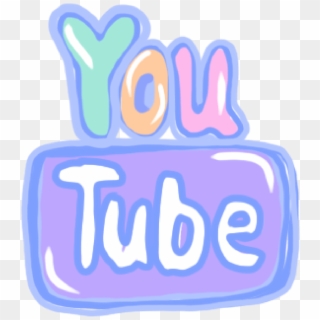 Youtube Social Transprent Png - Purple Pastel Youtube Logo Clipart