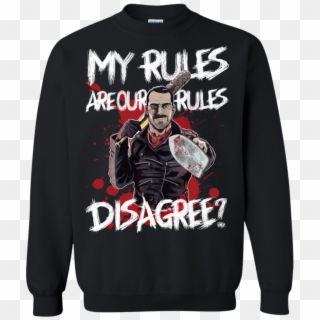 Walking Dead Negan T Shirts My Rules Are Our Rules - Supernatural Christmas Sweater Clipart