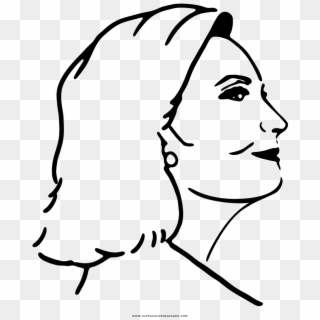 Hillary Coloring Page - Line Art Clipart