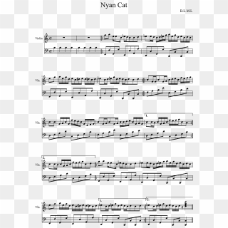 Nyan Cat - Romeo And Juliet Violin Notes Clipart