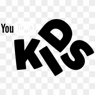 Youtube For Kids Logo Black And White - Youtube Kids Logo White Png Clipart