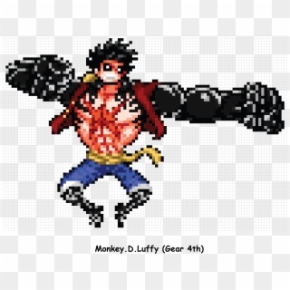 Jydesignarts - Pixelated Luffy Clipart