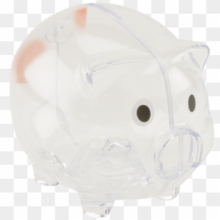 Plastic Piggy Bank - Domestic Pig Clipart