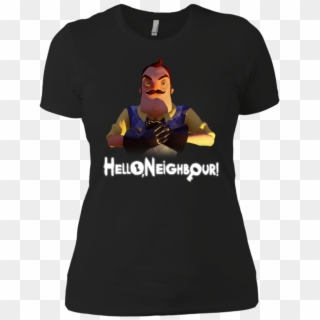 Hello Neighbor Menacing Gaming Greepy Shirt Boyfriend - Shirt Clipart