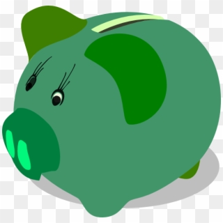 Free Piggy Bank Clipart The Cliparts - Green Piggy Bank Clipart - Png Download