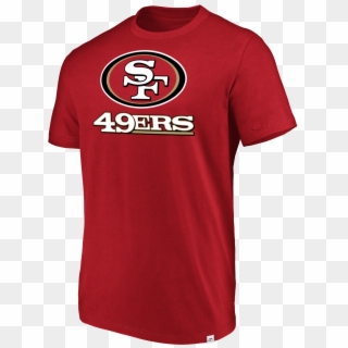 San Francisco 49ers Majestic Men's Red Flex Logo T-shirt - San Francisco 49ers Clipart