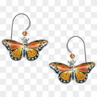 Monarch-earrings - Earrings Clipart