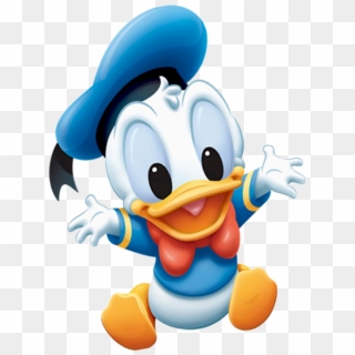 Baby Donald Open Arms - Baby Donald Duck Png Clipart