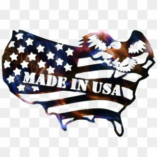 Flag-made In Usa Larger Image - Illustration Clipart