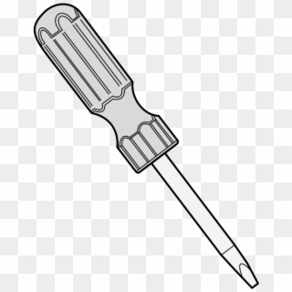 Medium Image - Screwdriver Black And White Png Clipart
