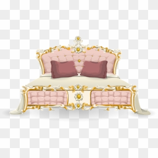 Relaxing In Bed Png - Pink Bed Png Clipart