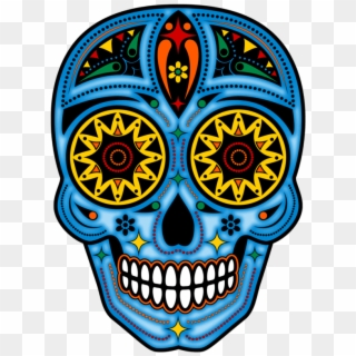 Day Of The Dead Png - Day Of The Dead Skull Png Clipart