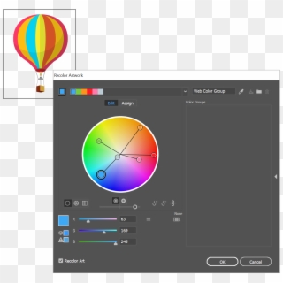 Edit Colors By Moving Color Markers On The Smooth Color - Color Illustrator Clipart