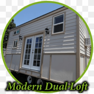 Modern Dual Loft Circle - Window Clipart