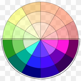 Cool Colors On Color Wheel Clipart