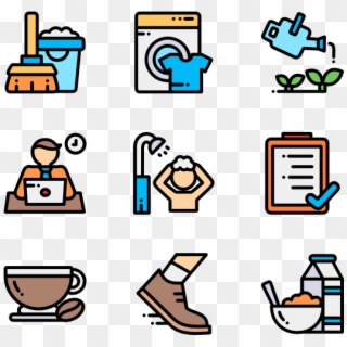 Morning Routine - Employee Happy Flat Icon Clipart