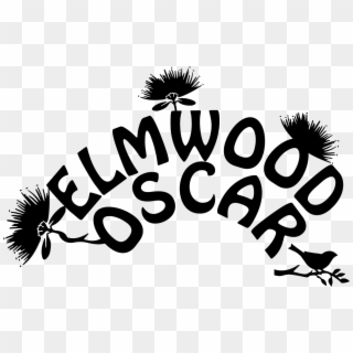 Cropped Amended Elmwood Oscar Logo Black 1 - Illustration Clipart