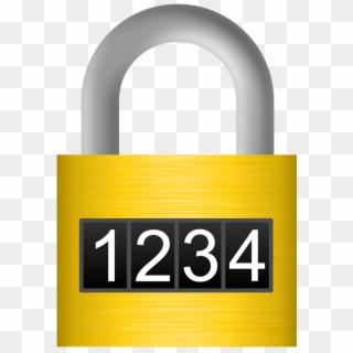 Free Combination Lock - Padlock Combination Clipart - Png Download
