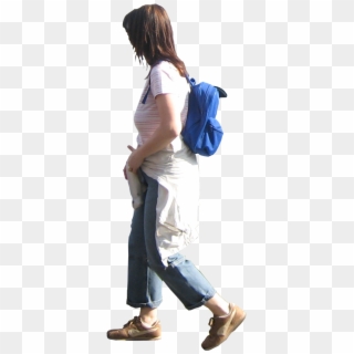 Student Walking Side View Png 35638 Loadtve - Architectural Rendering Architecture People Png Clipart