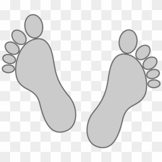 Happy Feet Clipart Bare Foot - Footprint - Png Download
