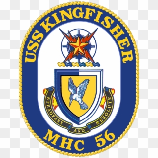 Uss Kingfisher Mhc-56 Crest - Uss Clipart