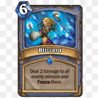 Blizzard Card - Hearthstone Blizzard Spell Clipart