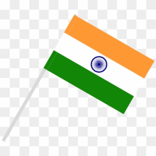 Flag With Flagpole Tunnel - Flag Of India Clipart