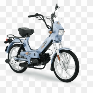 On A Two-wheeler With Turn Indicators - Tomos Standard Clipart