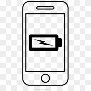 Mobile Battery Coloring Page - Gps Desenho Clipart