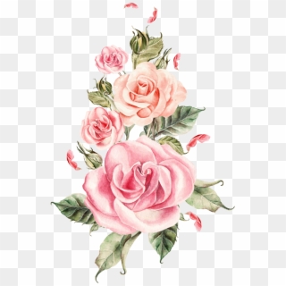 Rose Sticker - Flower Rose Pink Png Clipart