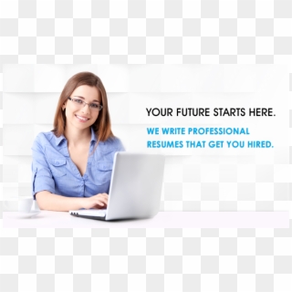 Copy Of Girl-laptop - Resume Writing Services Clipart