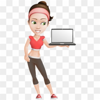Individual Online Learning - Gym Lady Cartoon Clipart