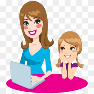 Value Internet - Mother And Daughter Clipart - Png Download