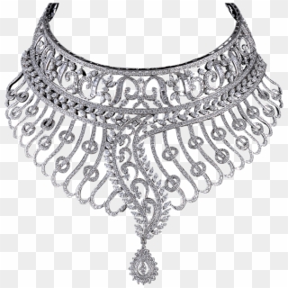 Diamond Necklace Transparent Png - Diamond Necklace Designs Png Clipart