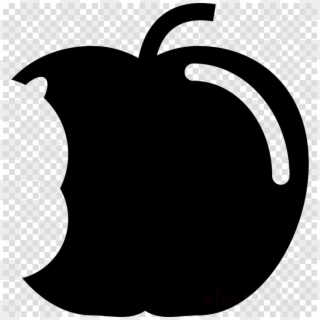 Bitten Apple Silhouette Png Clipart Apple - Clip Art Transparent Png