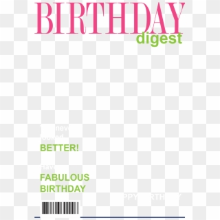 Doing Our Magic - Birthday Magazine Cover Png Clipart