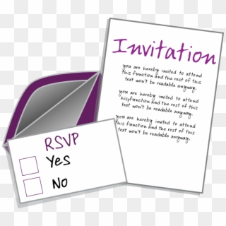 Invitation For A Function Clipart