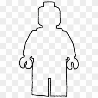 Person Outline Printable - Lego Man Template Clipart