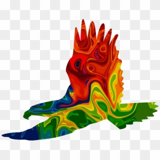 Big Image - Colourful Eagle Clipart