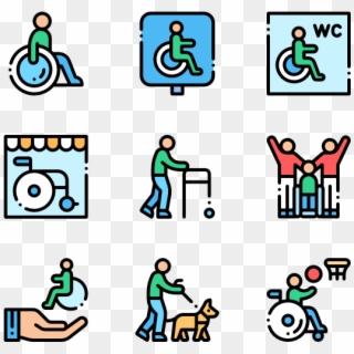 Disabled People - Icon Clipart