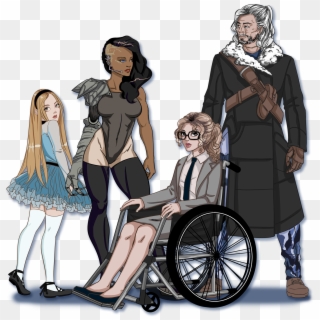 Brigid Allanson - Wheelchair Visual Novel Clipart