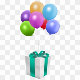 Free Png Download Gift With Balloons Transparent Png - Birthday Clipart