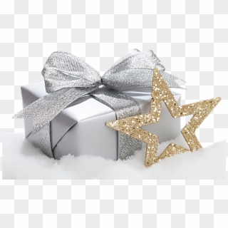 Christmas Present And Star - Happy New Year Gift 2019 Clipart
