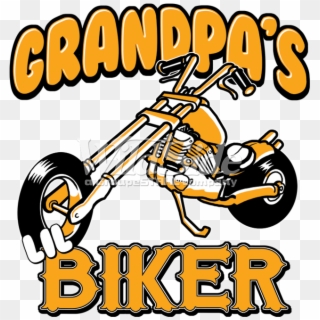 Grandpa's Lil Biker - Pig On A Bike Clipart