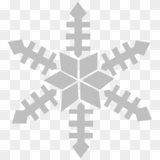 Snow Vector Frpic - Gray Snowflake Clip Art - Png Download