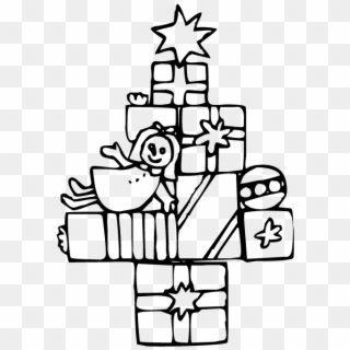 Christmas Present Tree - Presents Clipart