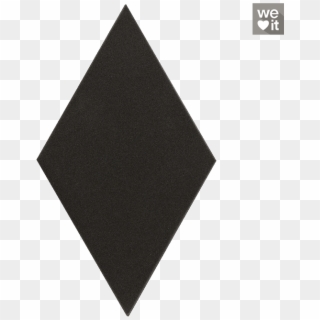 Rhombus Black 14x24cm - Paper Clipart