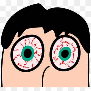 Life Without “sleep” - Red Eye Cartoon Clipart